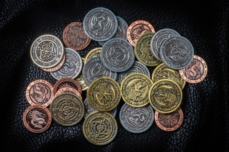rpg coins, larp coins, token coins, atique coins